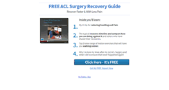 Desktop Screenshot of aclsurgeryrecovery.net
